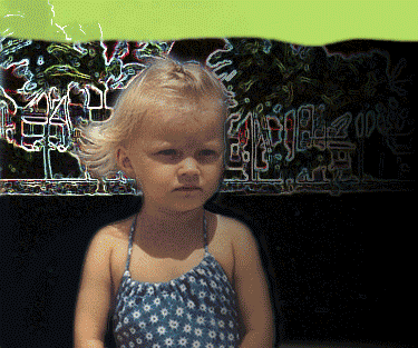 Little girl on south beach